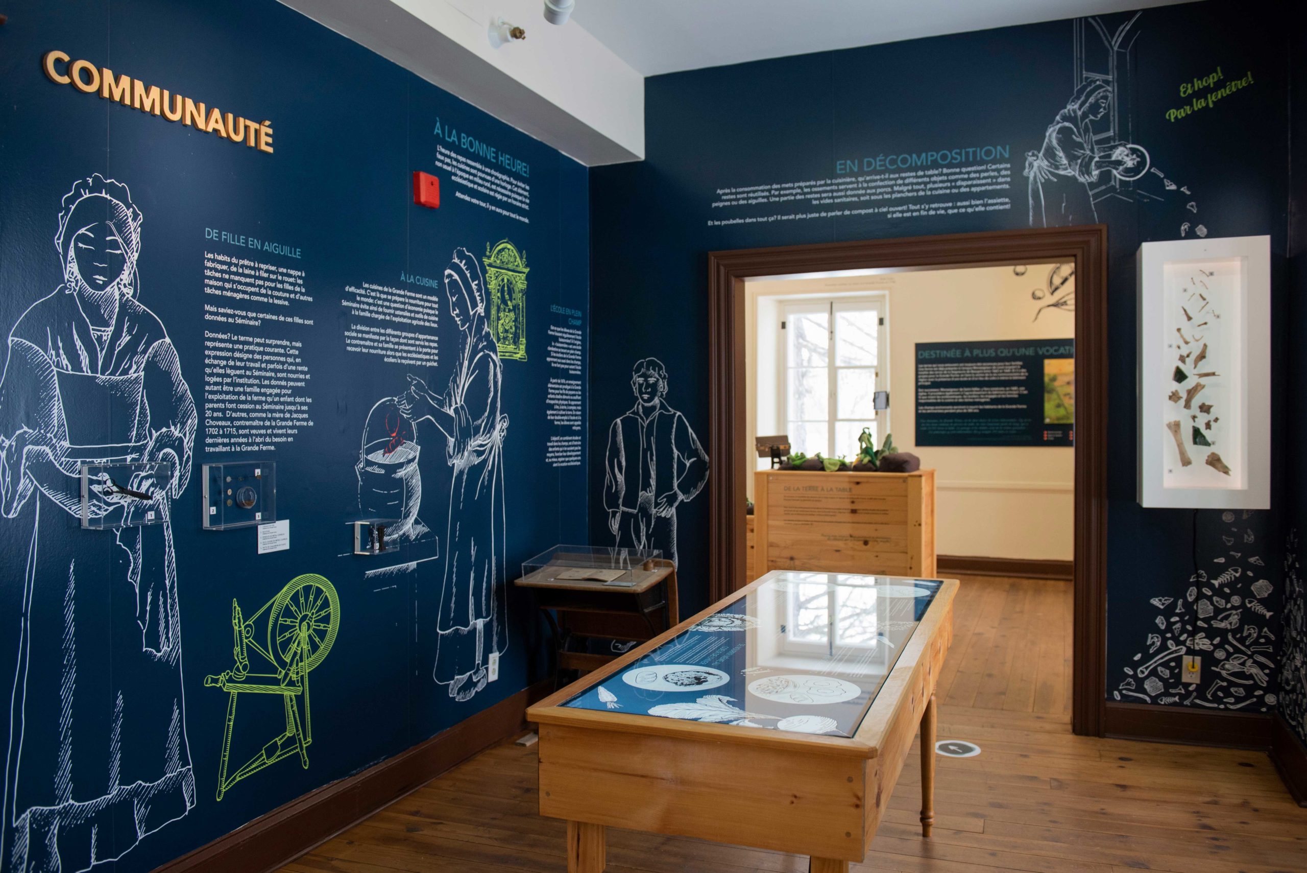 Une salle de l'exposition permanente